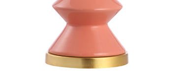 Ziggy 27" Ceramic/Iron Contemporary Glam LED Table Lamp - JONATHAN Y